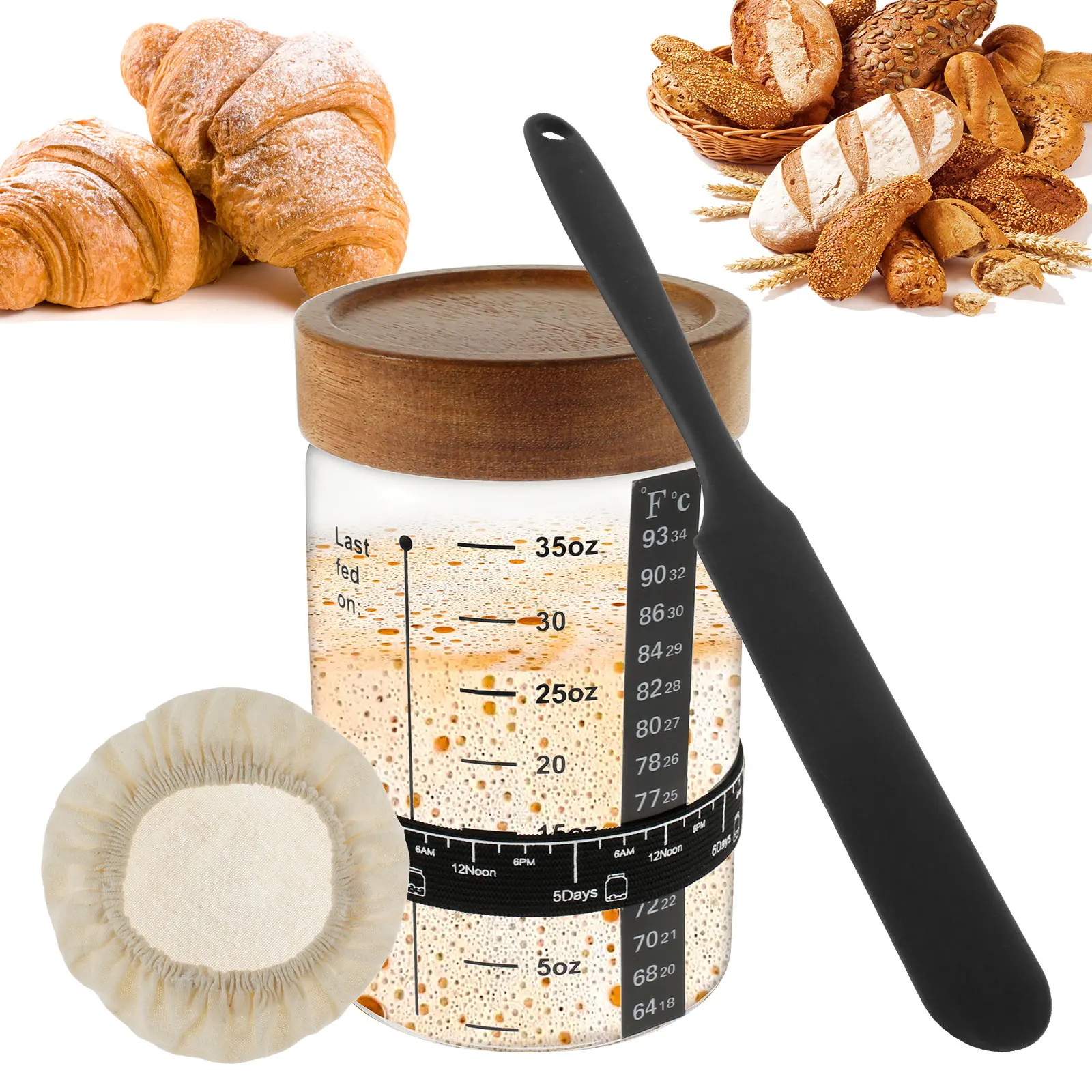 Kitchen Baking Soda - Kit de démarrage de levain 1000