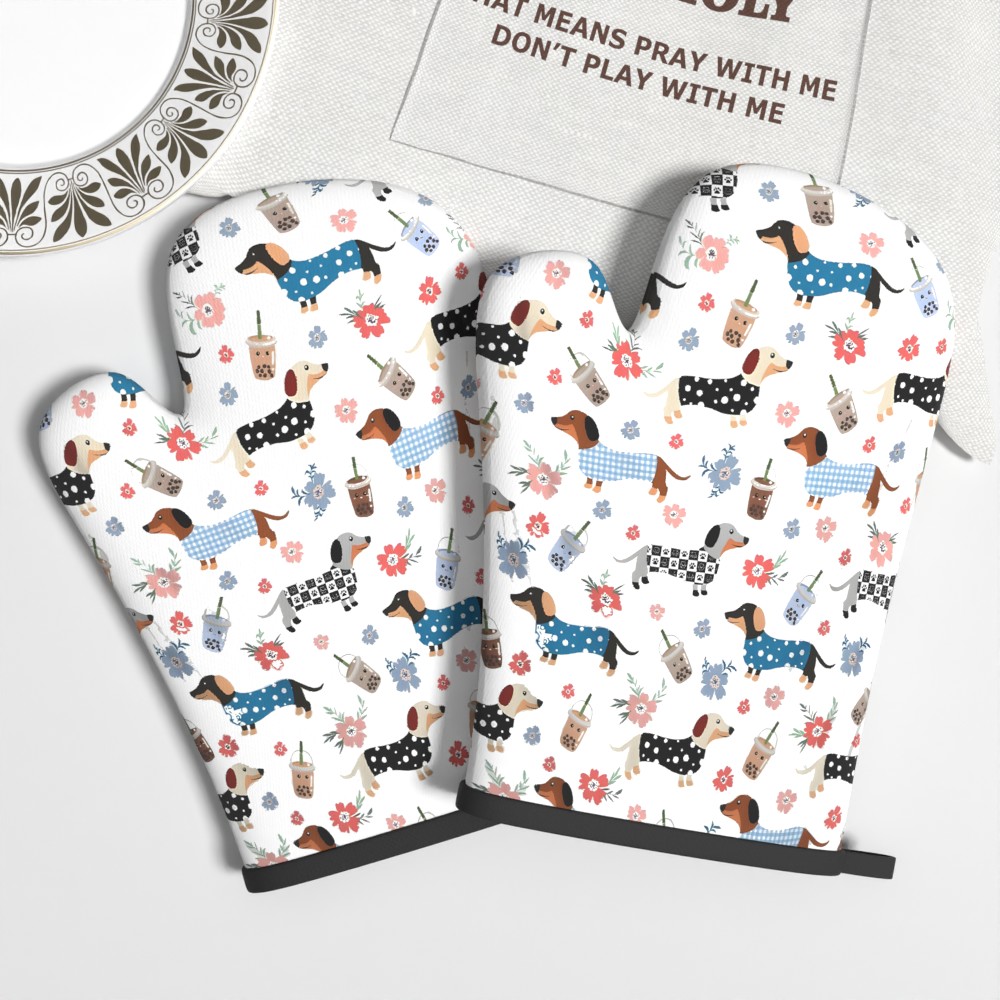 Baking Kitchen Design - 2 paires de gants de four