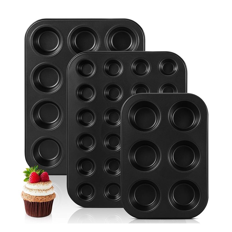 Muffin Tin Nonstick - Lot de 3 moules à muffins