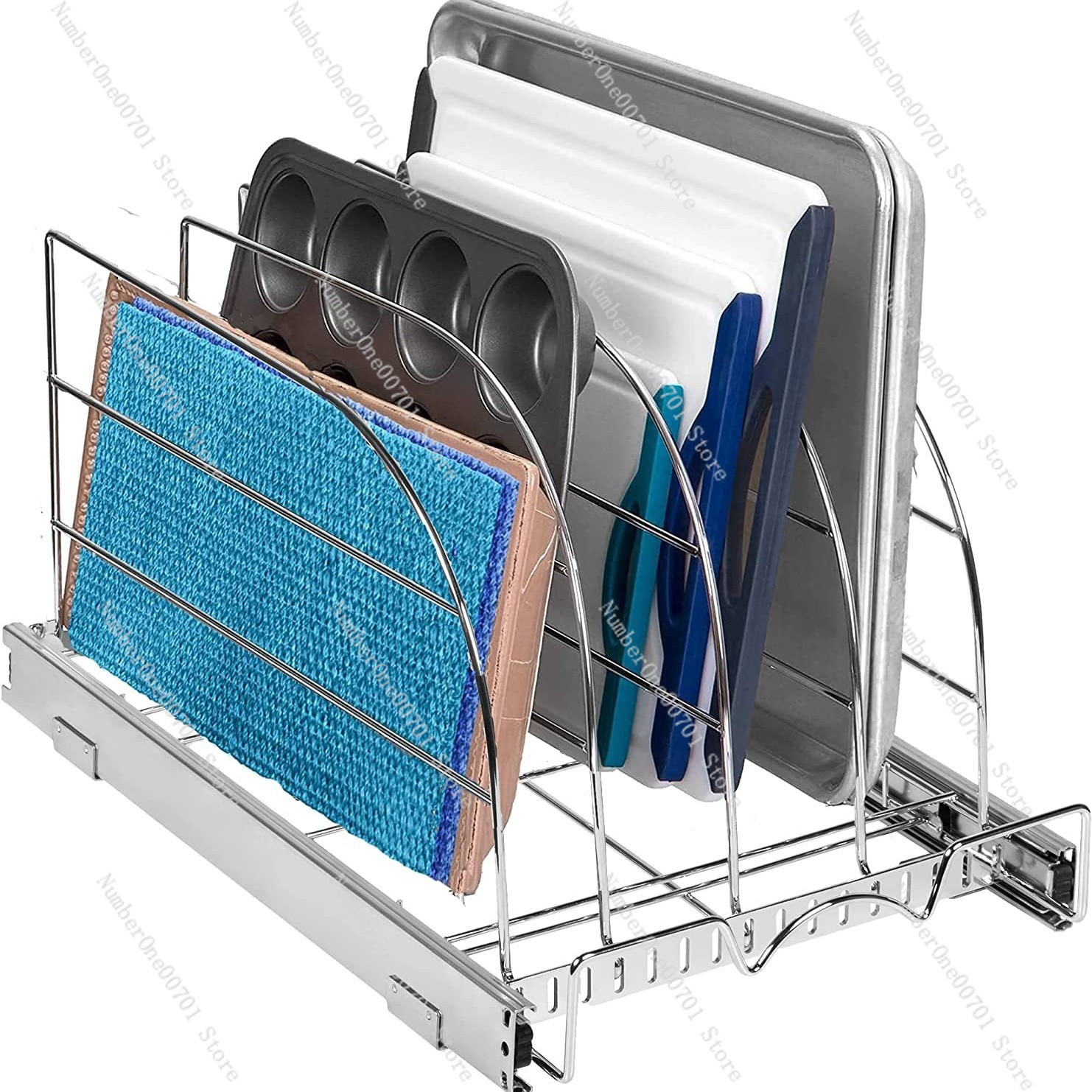 Kitchen Cabinet Baking Organizer - Organisateur de placard de cuisine coulissant