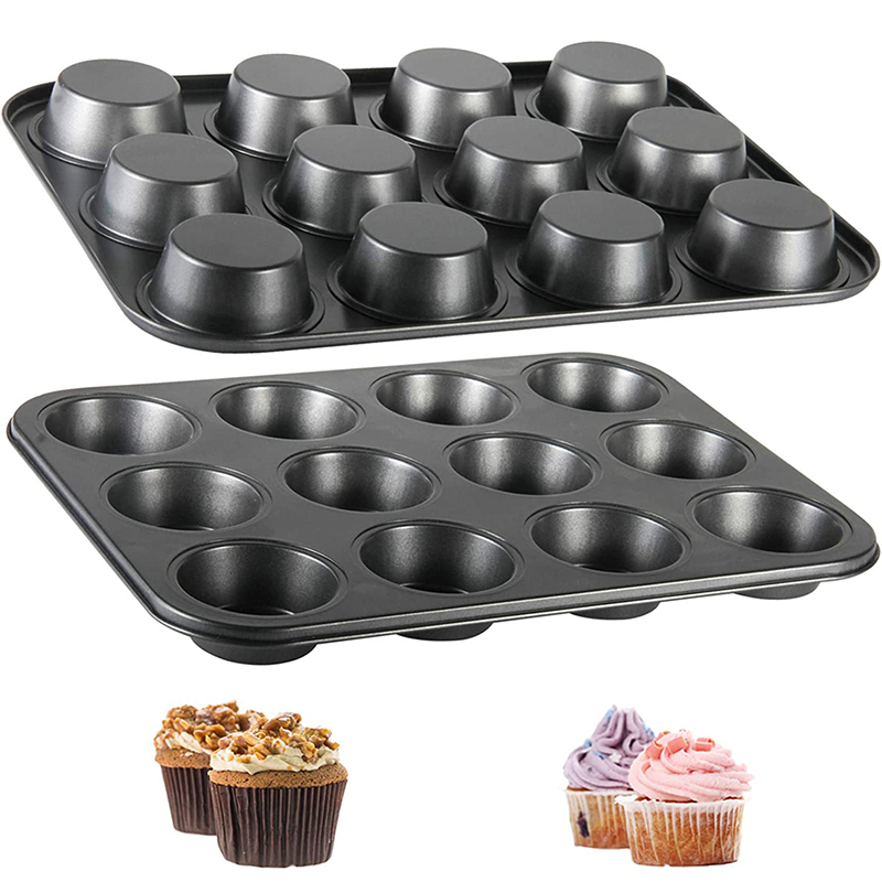 Muffin Tin Nonstick - LMETJMA plateau à muffins Cupcake plat