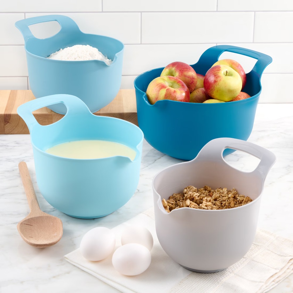Kitchen Baking Utensils - Ensemble de 4 bols mélangeurs en