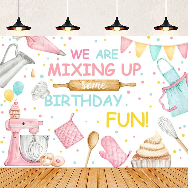 Kitchen Baking Background - Fond de photographie rose pour pâtisserie,