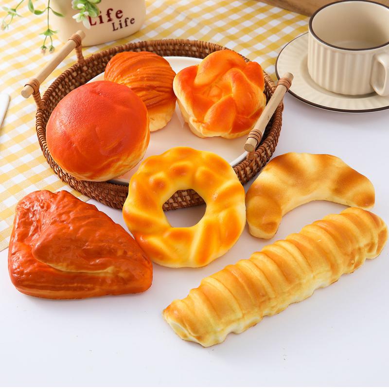 Kitchen Set Bakery - Ensemble de pains artificiels en PU,