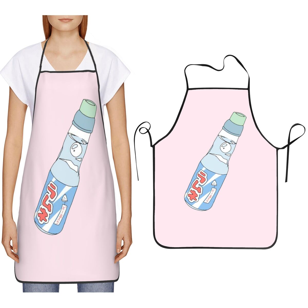 Kitchen Baking Soda - Tablier de cuisine Kawaii pour boissons