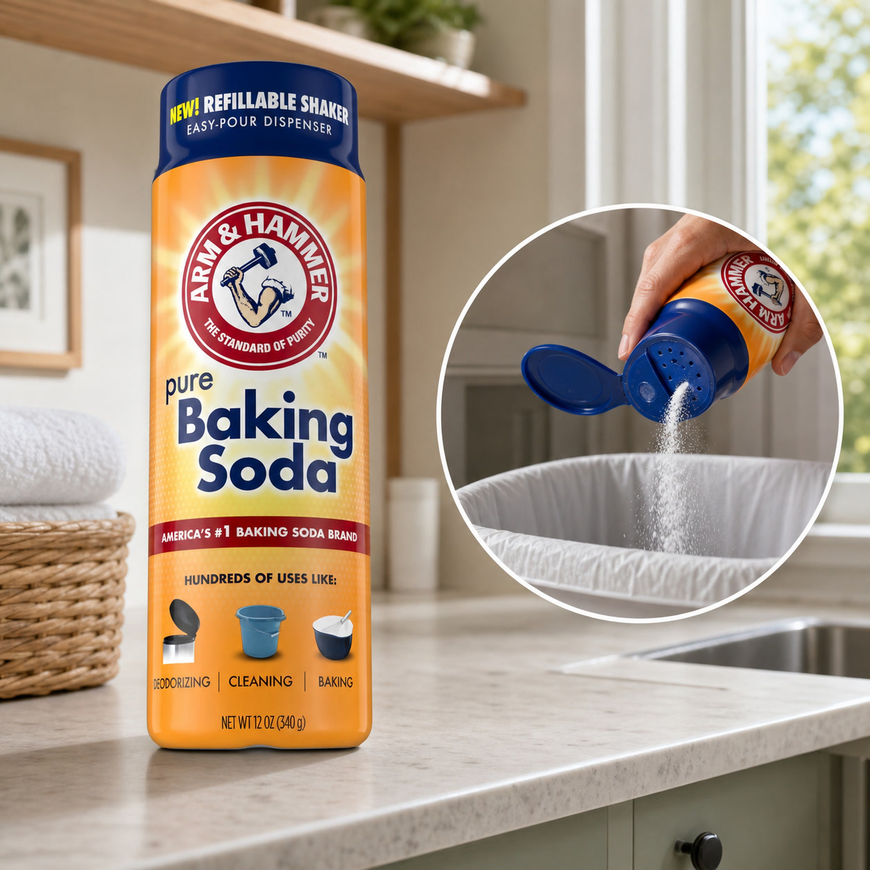 Kitchen Baking Soda - 2 pièces de désodorisant en forme