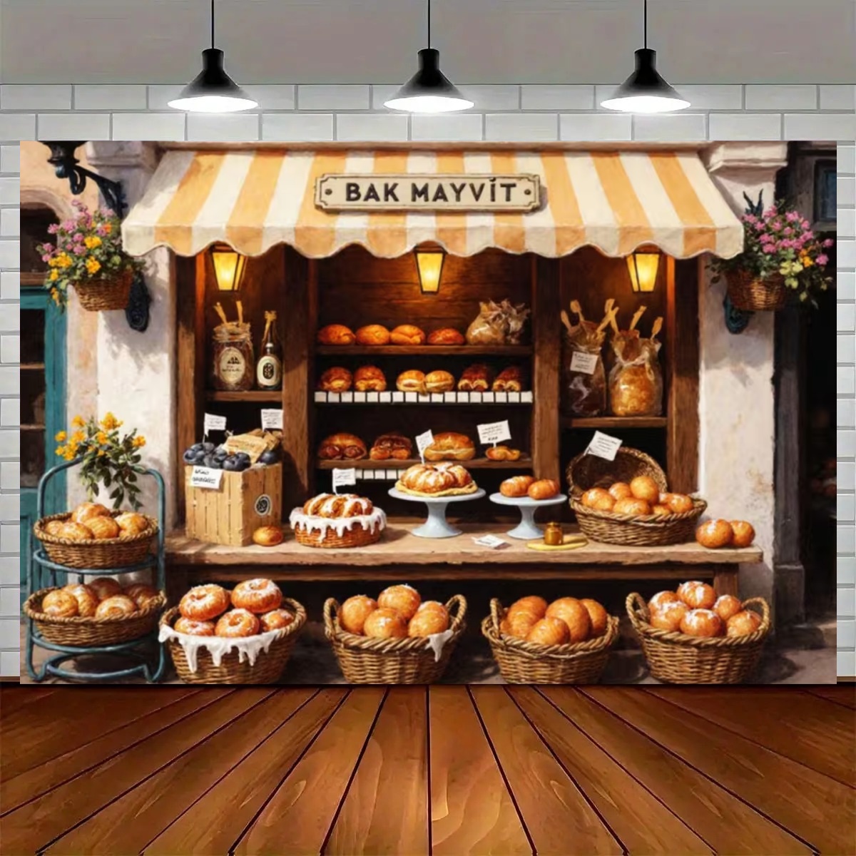 Décor de fond de scène 'Street - Kitchen Baking Background avis et prix
