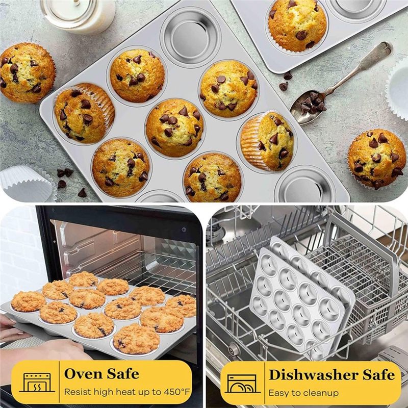 Moule à muffins ABGH, moule à  - Muffin Tin Nonstick avis et prix