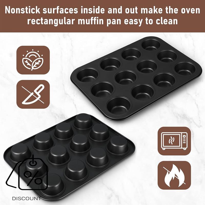 Paquet de 3 poêles à muffins a - Muffin Tin Nonstick avis et prix