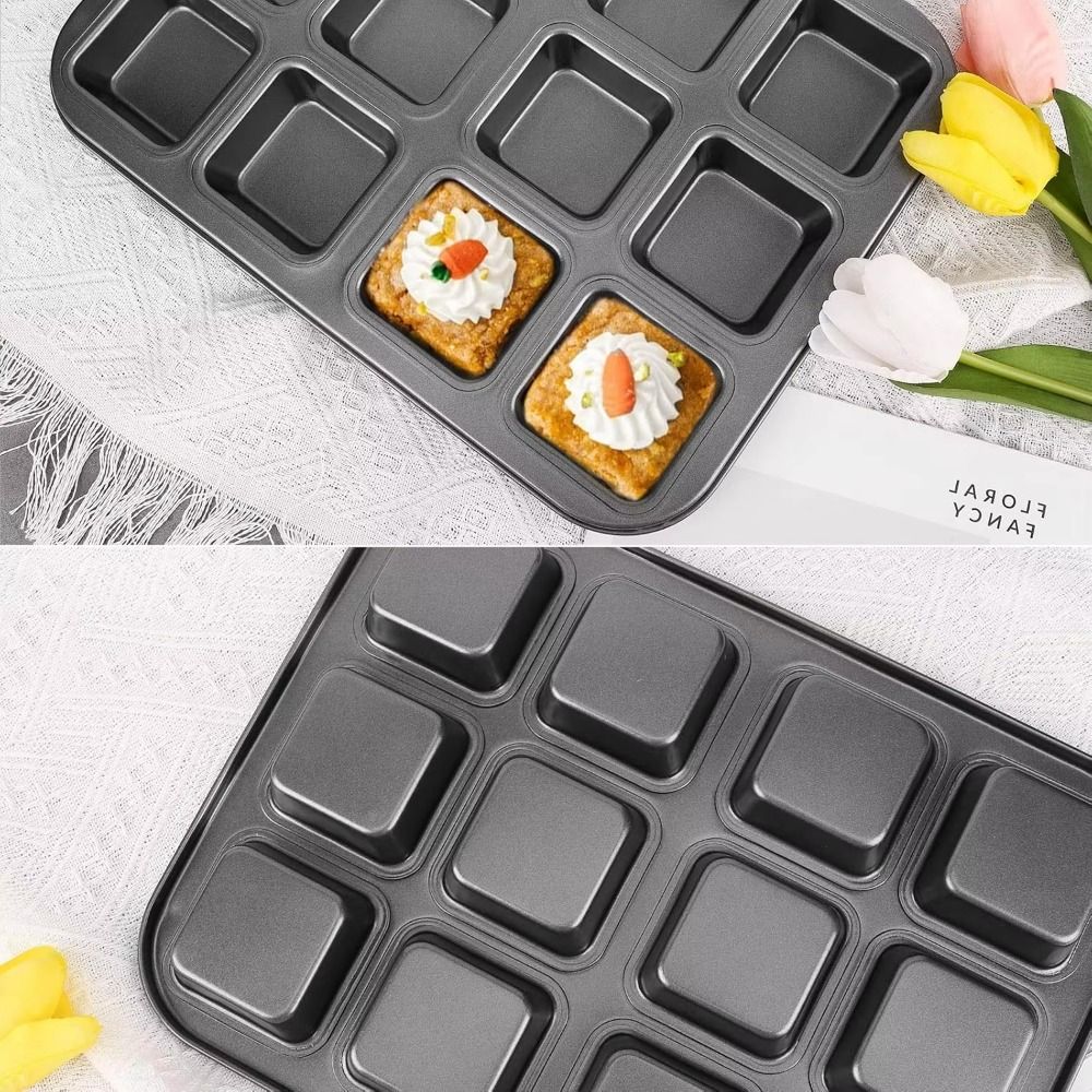 Moule à muffins carré 12 cavit - Muffin Tin Nonstick avis et prix