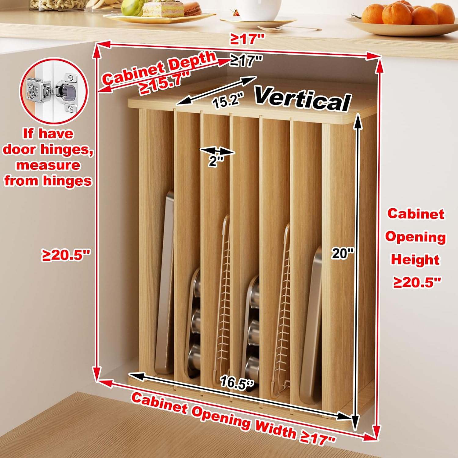 Organisateur de plateaux de cu - Kitchen Cabinet Baking Organizer avis et prix