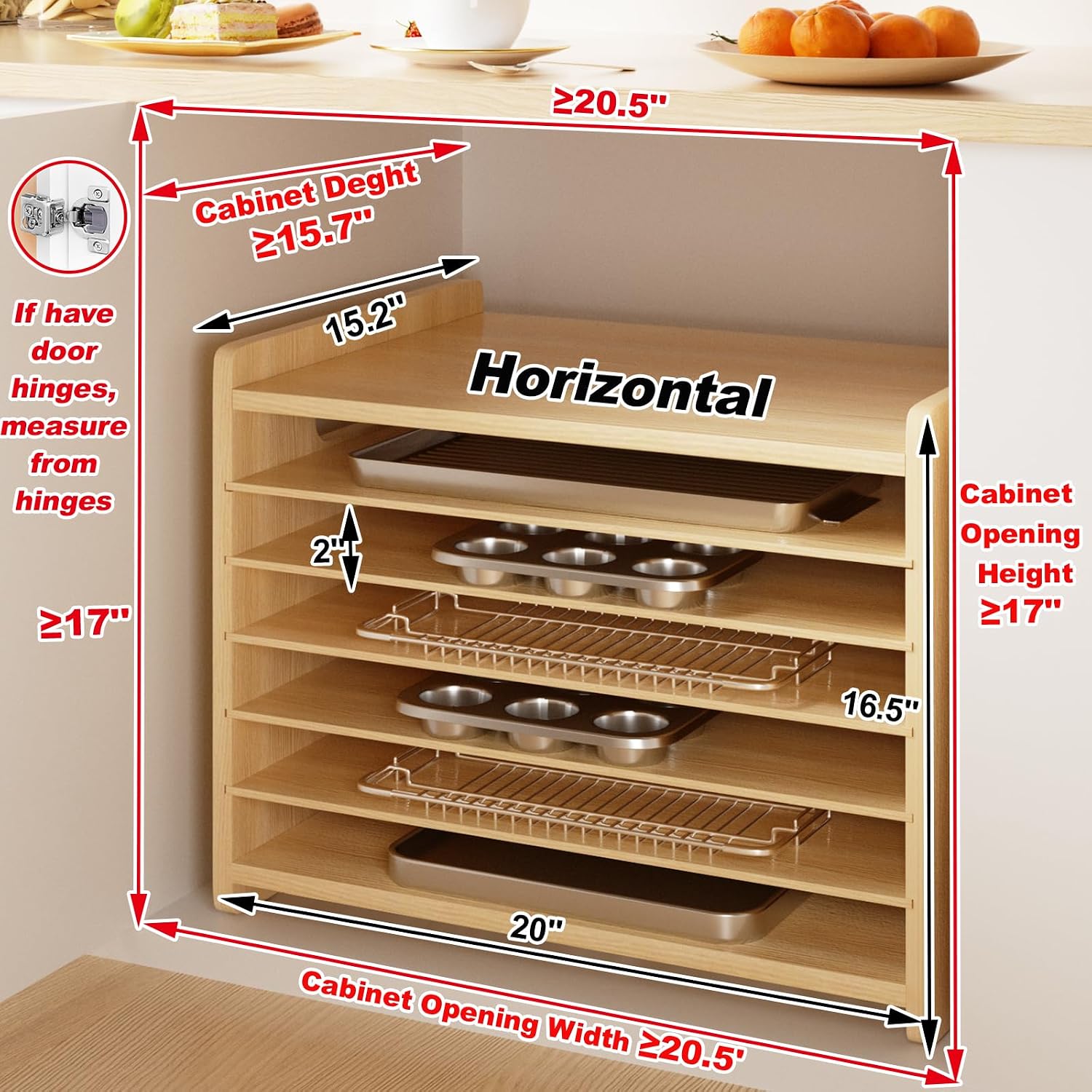 Organisateur de plateaux de cu - Kitchen Cabinet Baking Organizer avis et prix