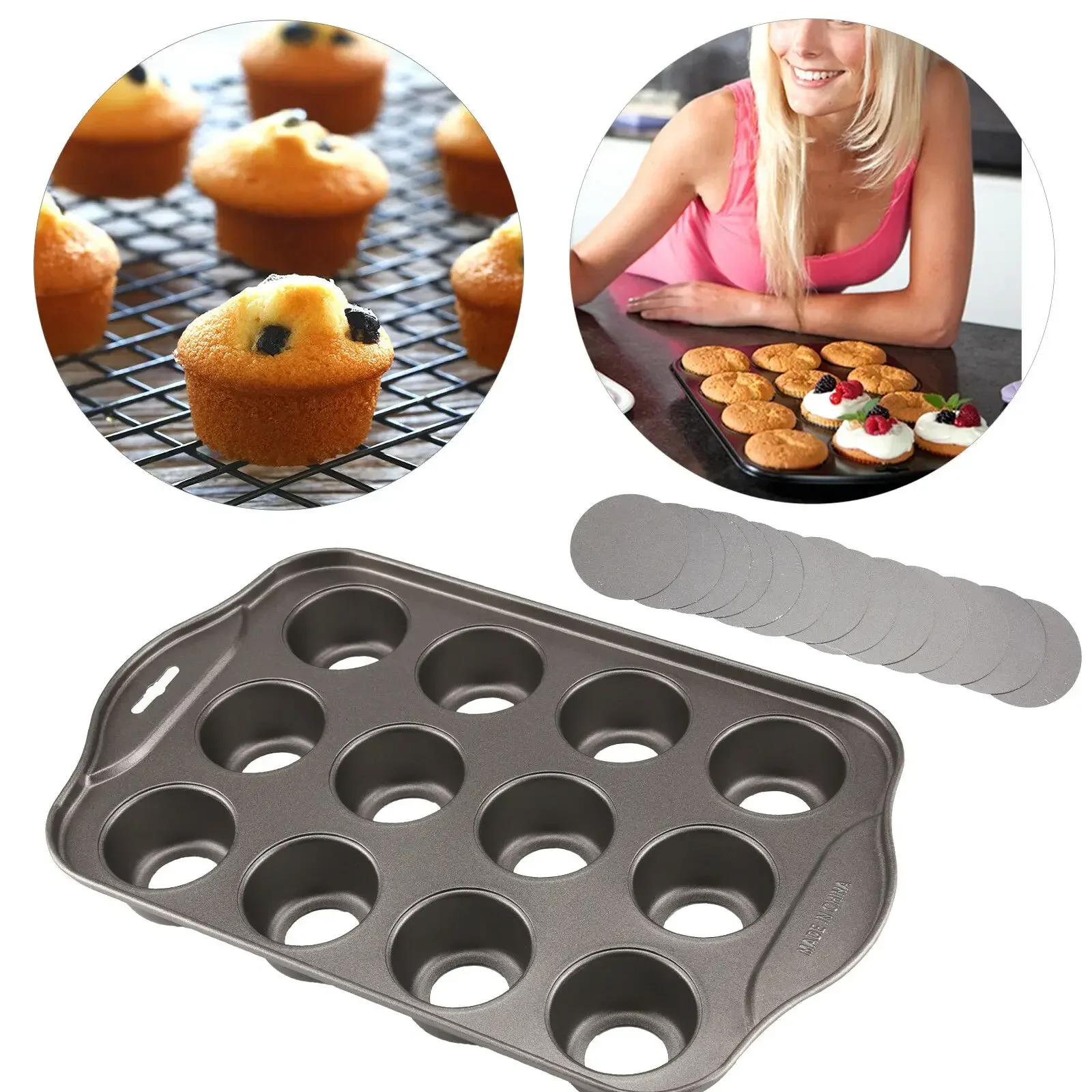 12 Mini cuisson fromage gâteau - Muffin Tin Nonstick avis et prix