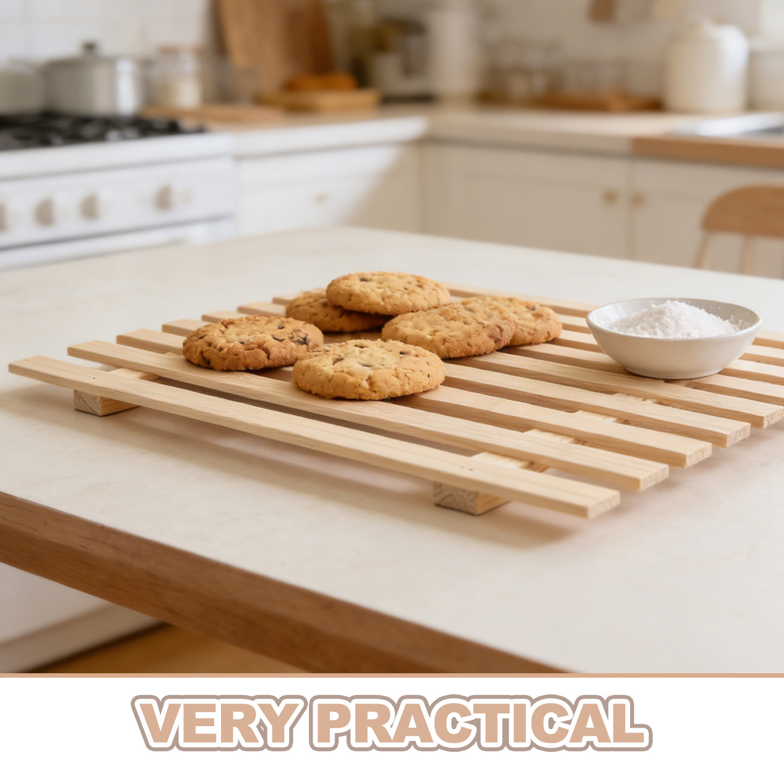 Ensemble de 3 caisses en bois  - Kitchen Baking Pantry avis et prix