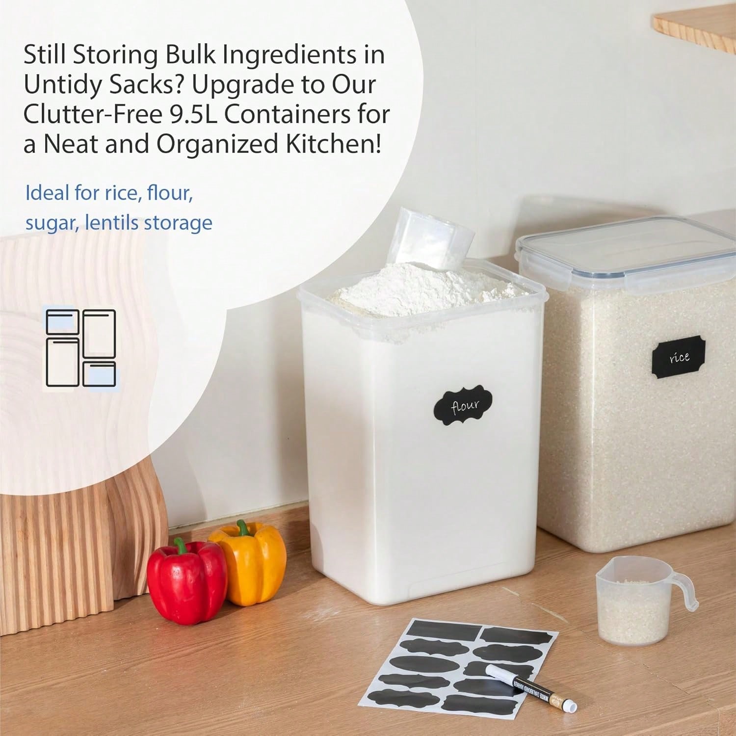 Contenants de stockage aliment - Kitchen Baking Pantry avis et prix