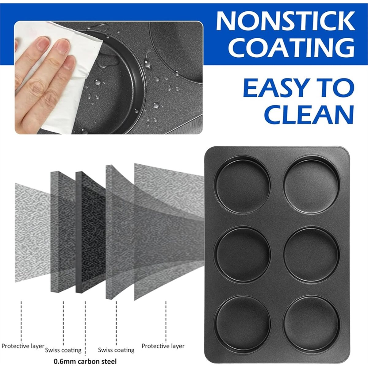 Nouvelle plaque de cuisson ant - Muffin Tin Nonstick avis et prix