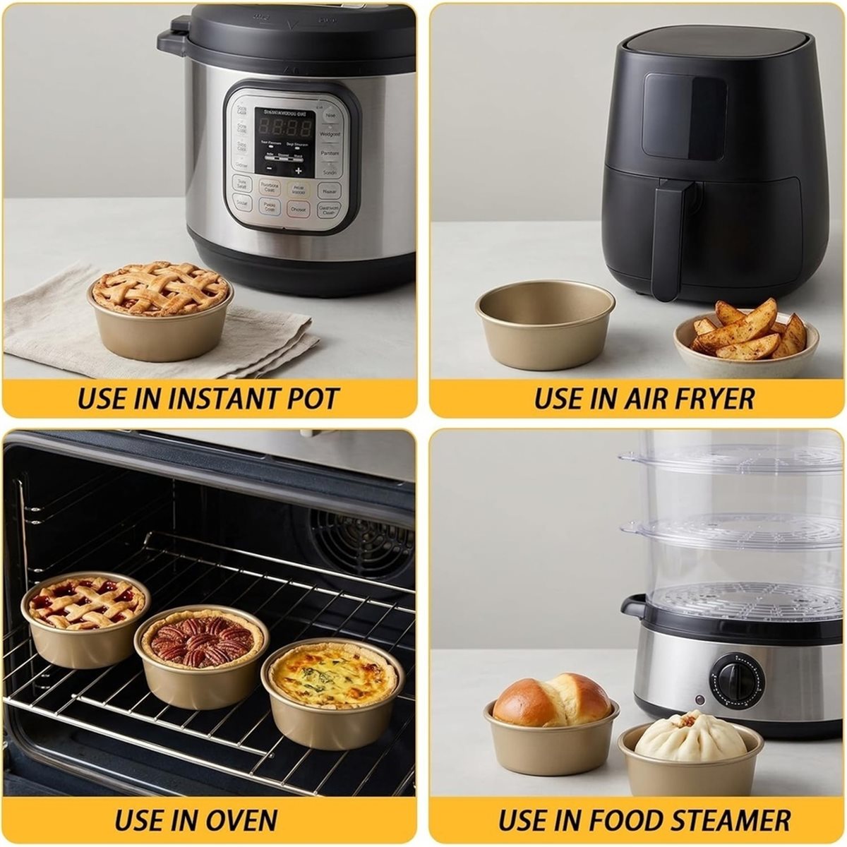 Lot de 8 mini moules à tarte,  - Muffin Tin Nonstick avis et prix
