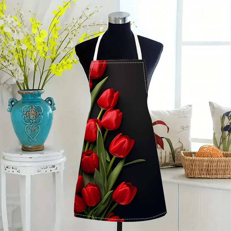 1 tablier en lin rouge avec mo - Kitchen Baking Background avis et prix