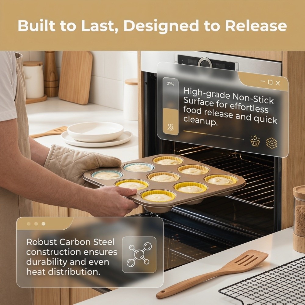Moule à muffins compact en aci - Muffin Tin Nonstick avis et prix