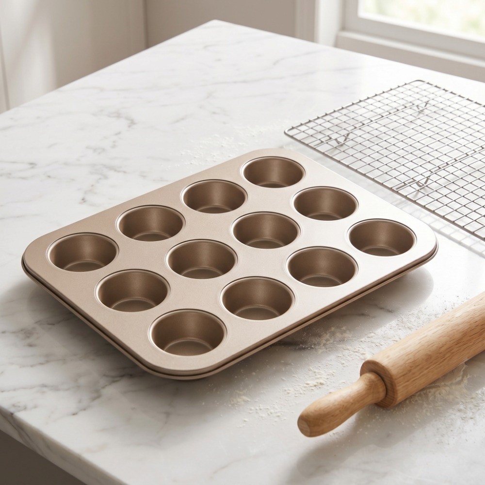 Moule à muffins compact en aci - Muffin Tin Nonstick avis et prix