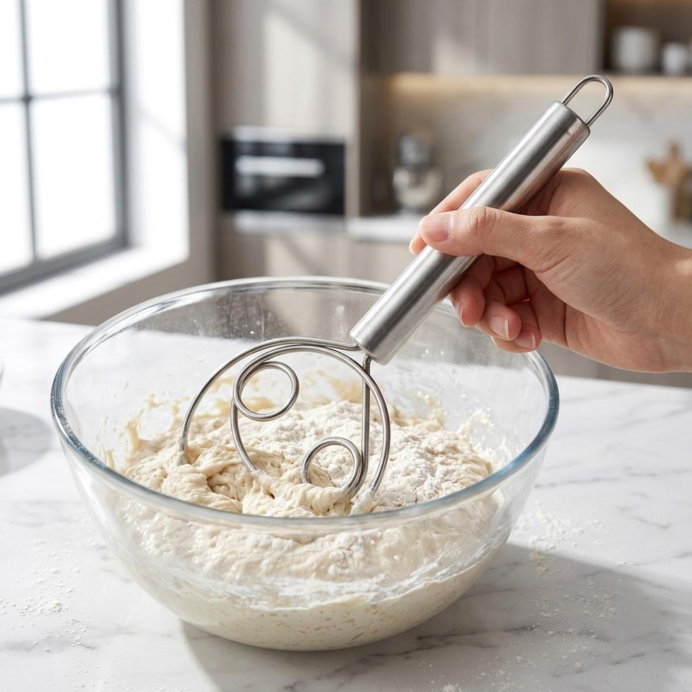 Fouet à pâte danoise en acier  - Kitchen Baking Blender avis et prix
