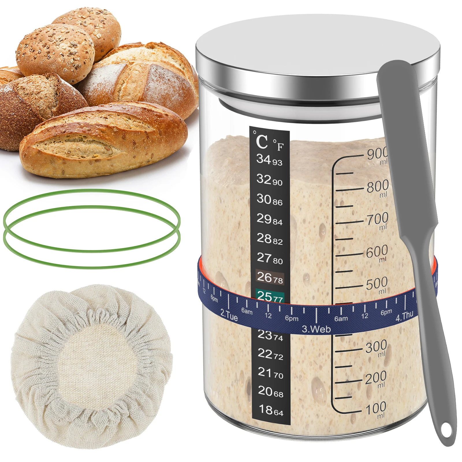 Pot en verre transparent de 90 - Kitchen Baking Soda avis et prix